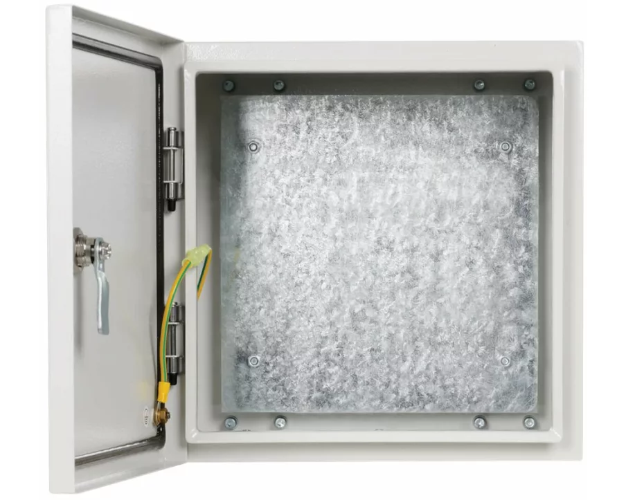 EATON TRIPPLITE SmartRack, Outdoor, Industrial, Enclosure, with, Lock, NEMA, 4, Surface, Mount, 12x12x6inch, Gray