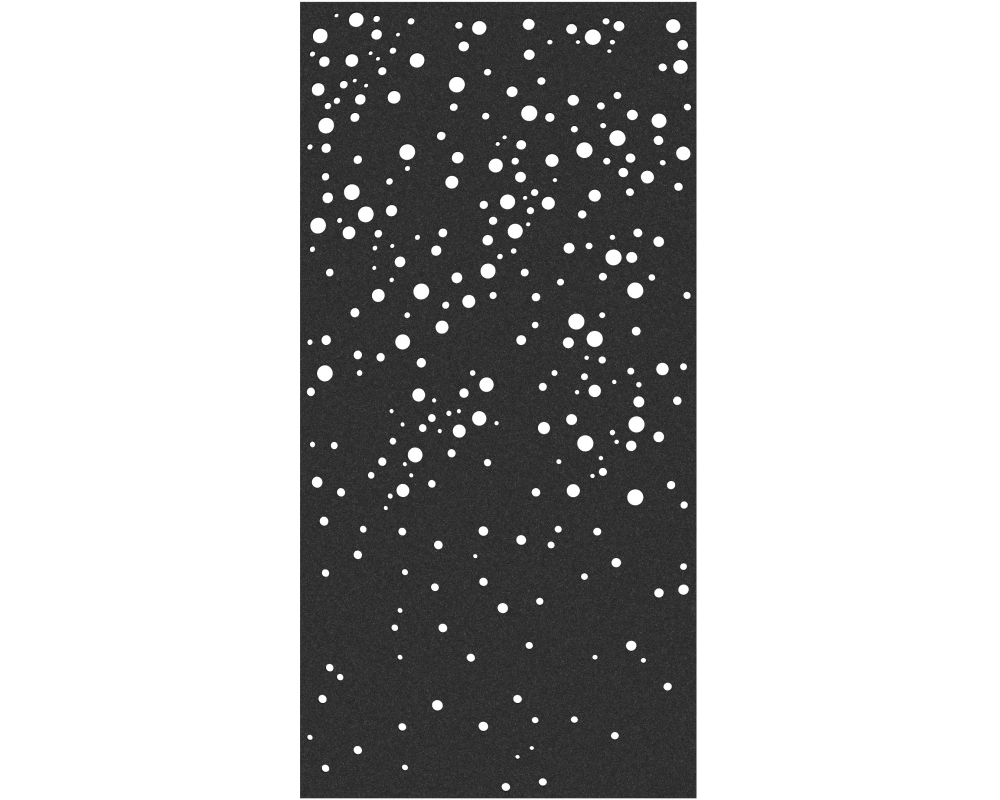 SUONO Trennwand XL 120x240x1.2cm 1211.X12.2601 CURTAIN, BUBBLES, schw. 2 Stk.