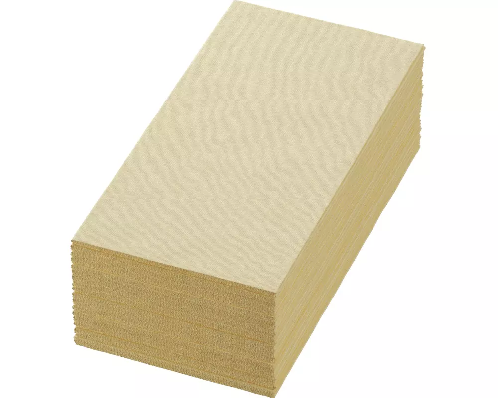 Duni Papierservietten Tissue 40 cm x 40 cm, 250 Stück, Crème
