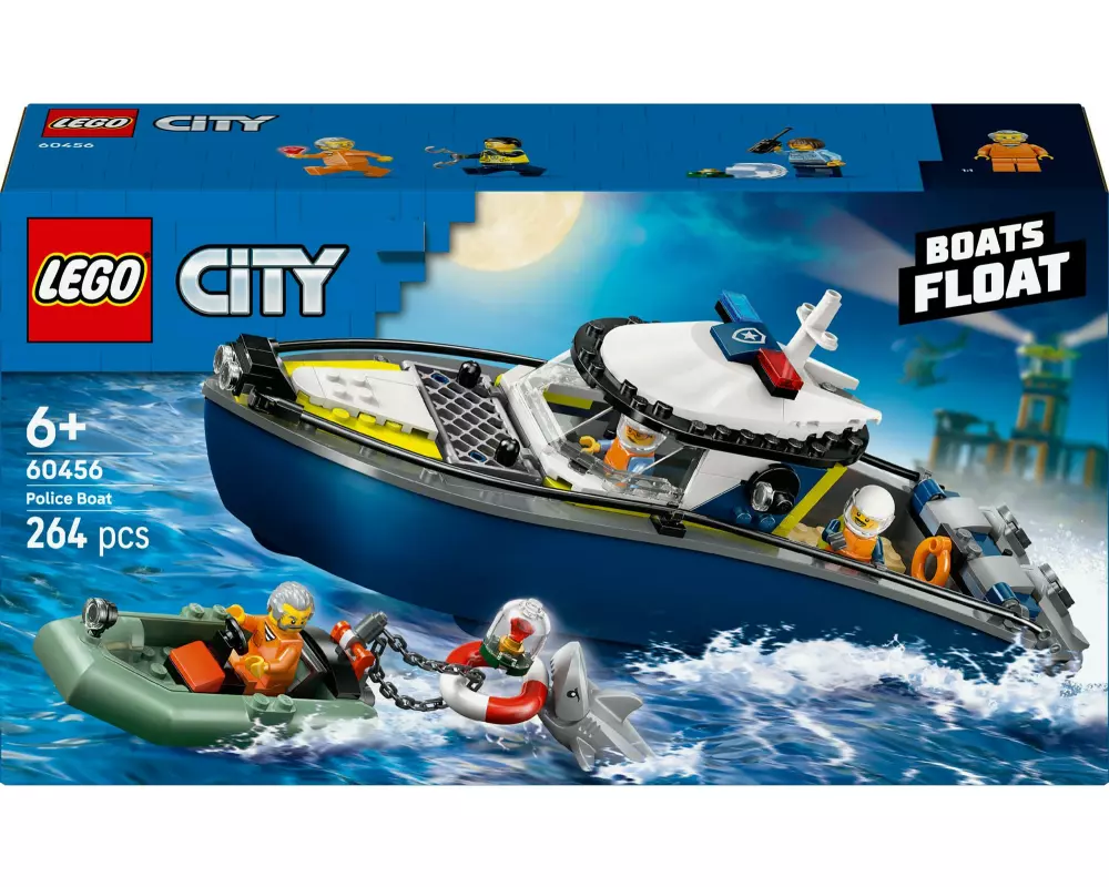 LEGO® City Verfolgungsjagd im Polizeiboot 60456