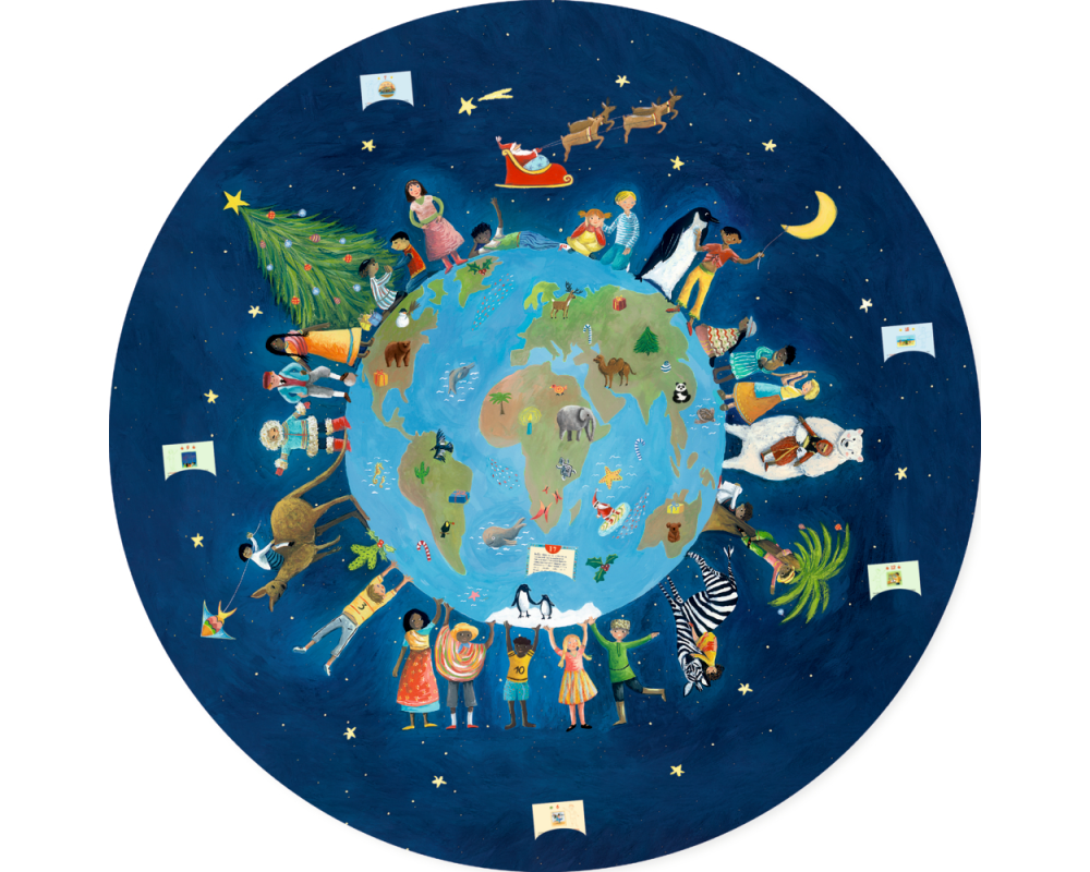 COPPENRATH Zettelkalender 72568 Weihnachten Kindern der Welt