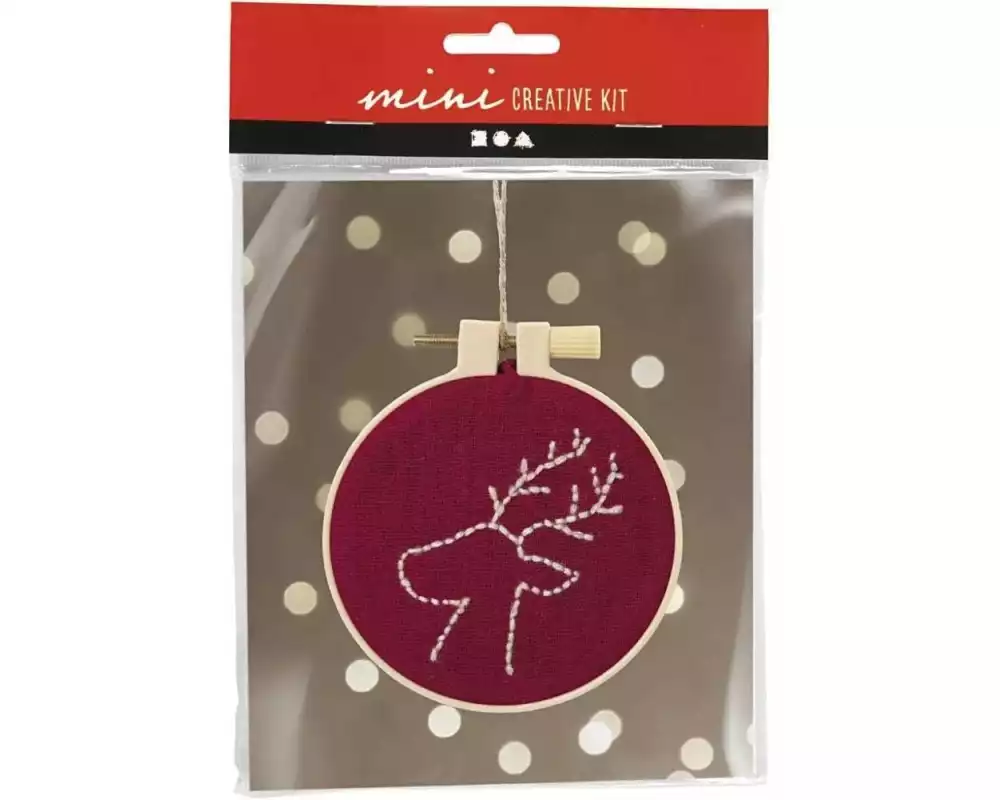 Creativ Company Bastelset Sticken Rentier