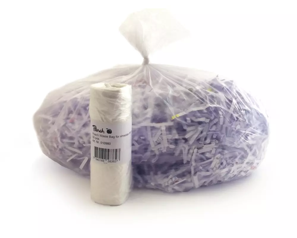 Peach Abfallsäcke für Aktenvernichter PS100-10 50 l 50 Stück