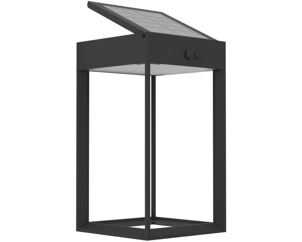 EGLO Leuchten Wandleuchte SUZZARA Solar, 6W, Sensor, Schwarz
