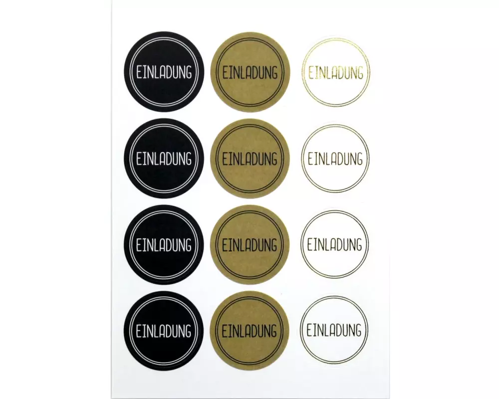Artoz Motivsticker Einladung 6 Stück