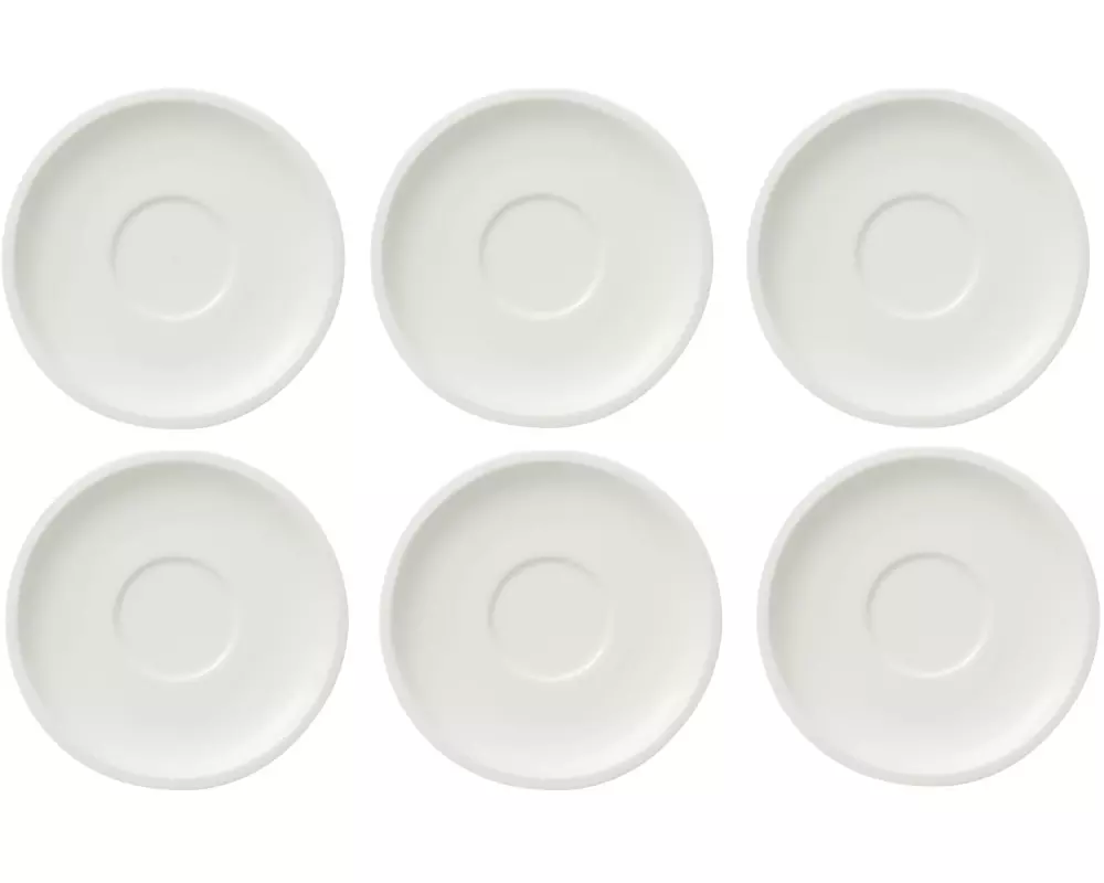 Villeroy & Boch Untertasse For me 6 Stück, Weiss