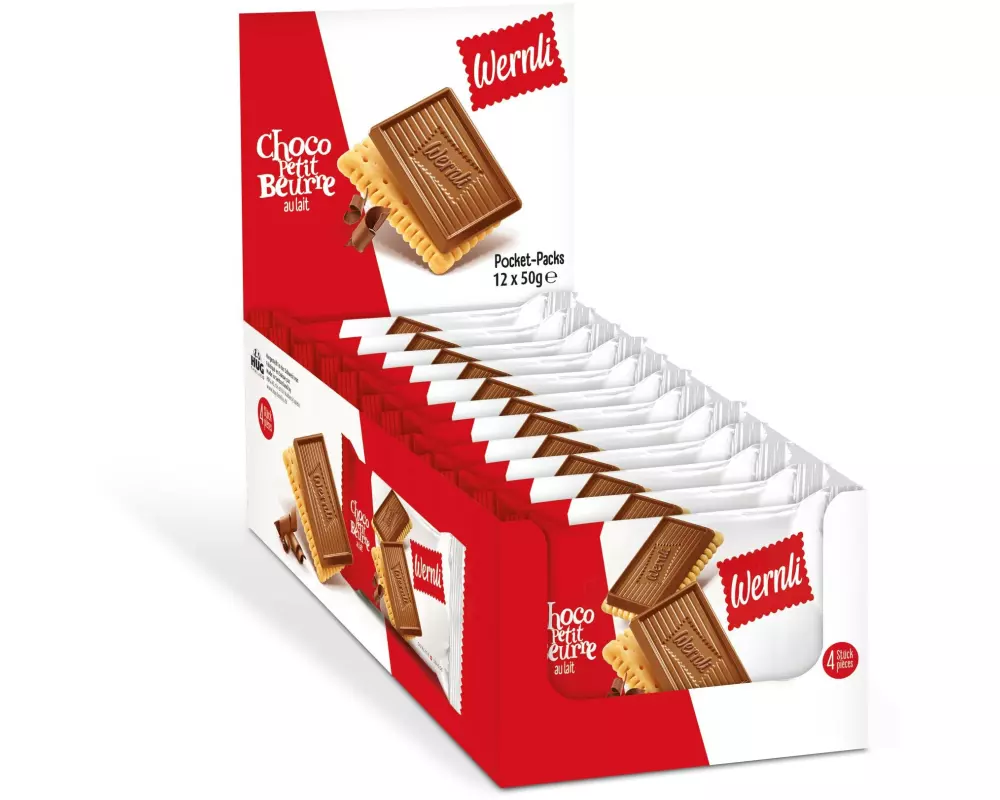 Wernli Guetzli Choco Petit Beurre au lait 12 x 50 g