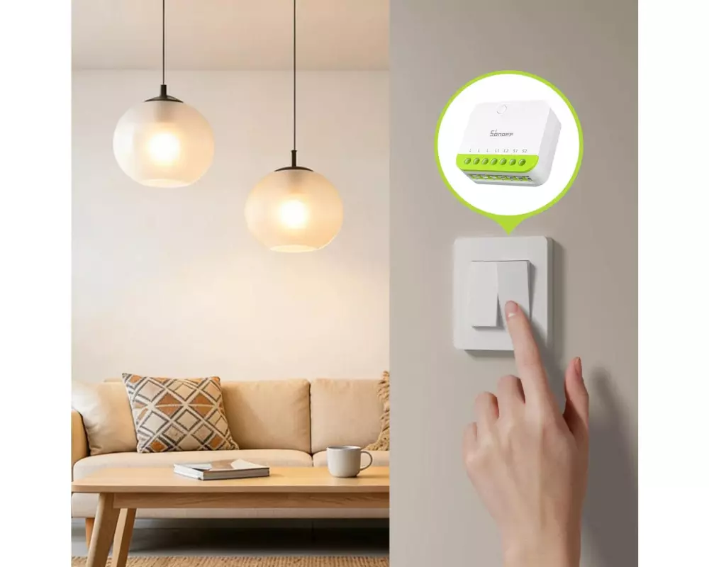 SONOFF MINI-ZB2GS ZigBee 2-Kanal Unterputz Kunststoff Weiss