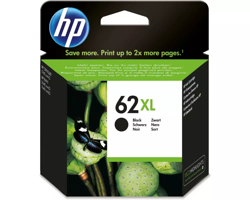 HP Tinte Nr. 62XL (C2P05AE) Black