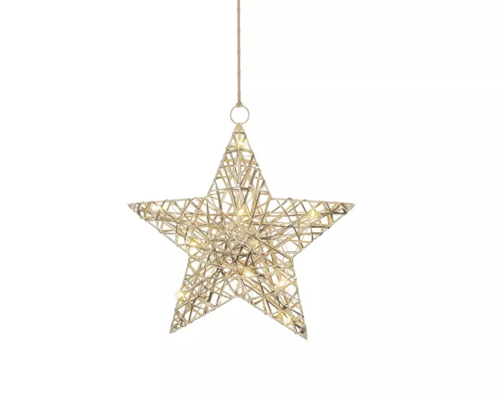 STT Gold hanging star, 30 Warmweiss