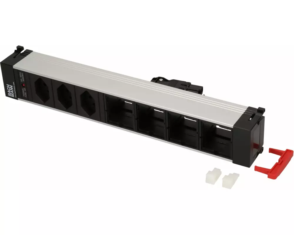 Bachmann Einbausteckerleiste POWER FRAME 3x T13, 4x Custom-ABD leer