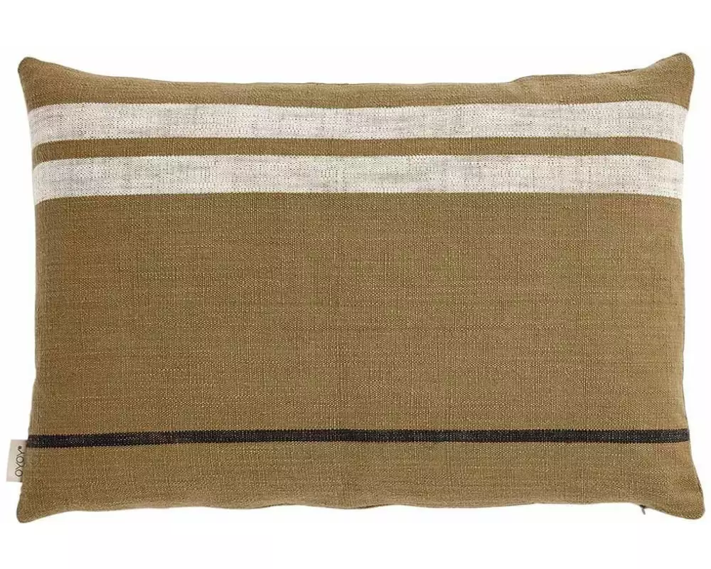 OYOY Kissenbezug Sofuto Cushion Long 60 x 40 cm, Khaki