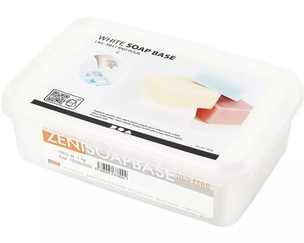 Creativ Company Glycerinseife 1 kg, Weiss