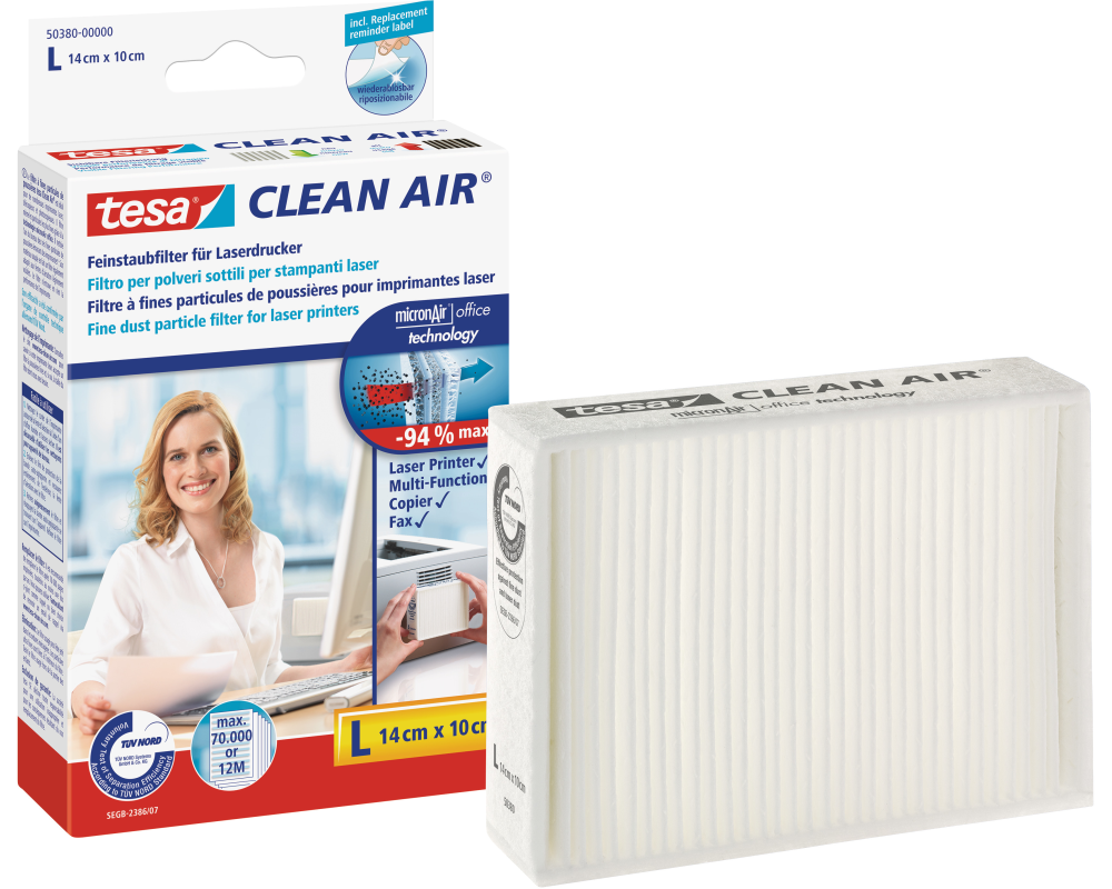 TESA Feinstaubfilter Clean 503800000 Air L, 14x10cm