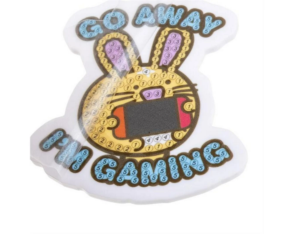 CRAFT Buddy Go Away I'm Gaming, Crystal Art Rucksack Anhänger