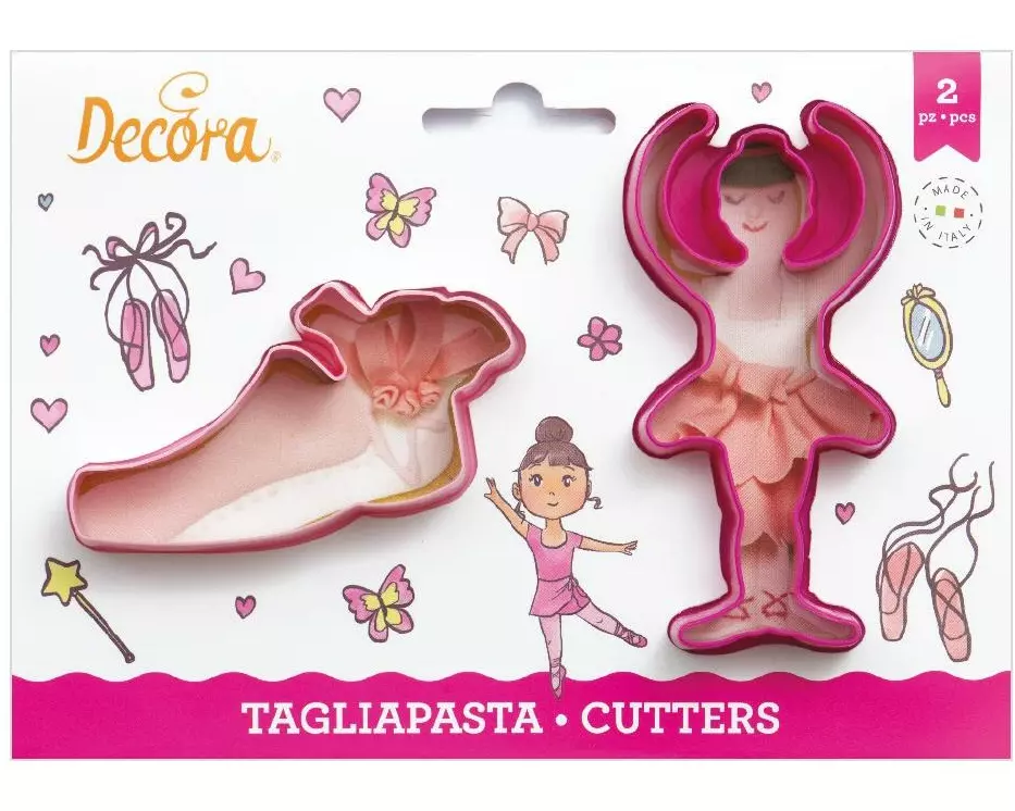 Decora Guetzli-Ausstecher-Set 2 Stück, Ballerina