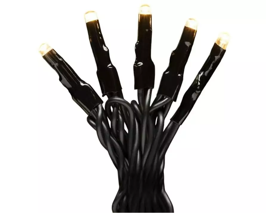 Konstsmide LED-Lichterkette 31.84 m Schwarz mit 200 LED, Outdoor