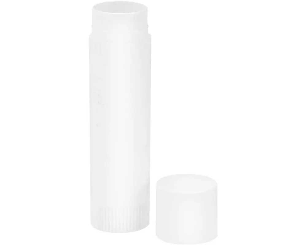 Glorex Kosmetik Dose Lippenstift Hülse 6 ml 3 Stück, Weiss