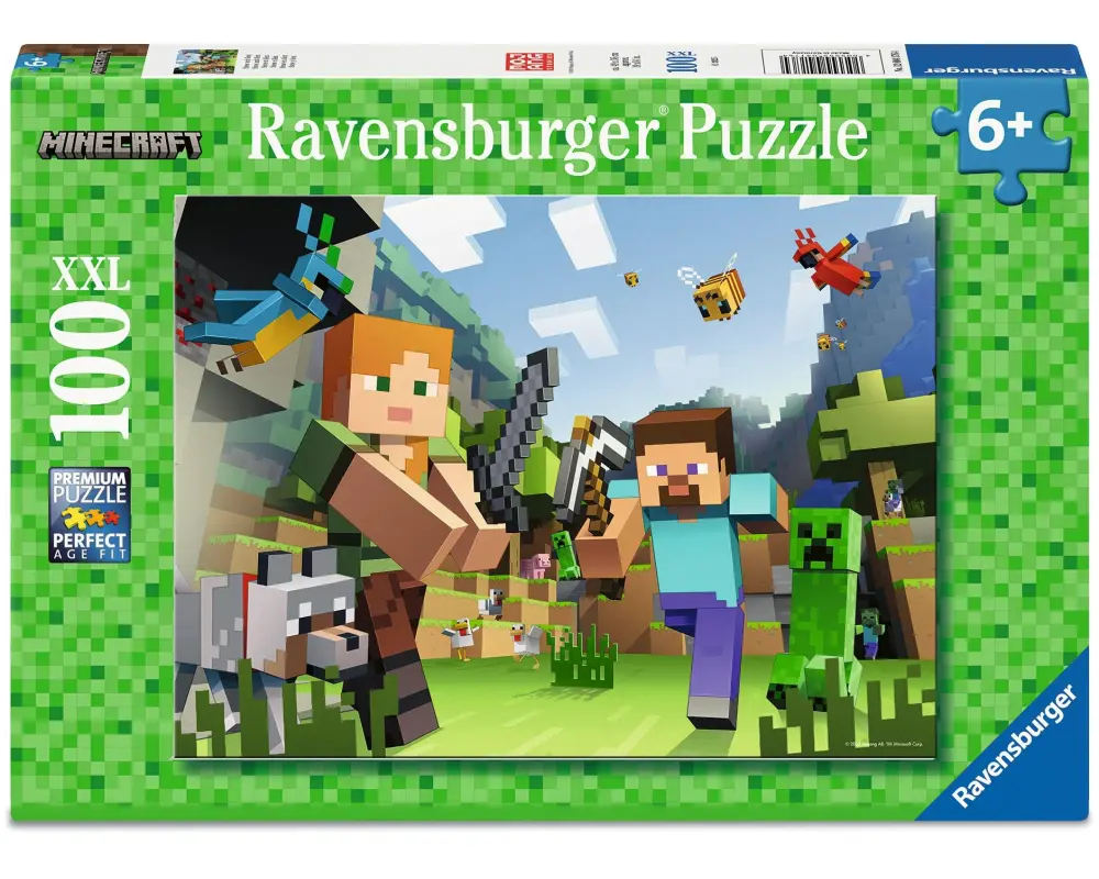 Ravensburger Puzzle Minecraft Steve und Alex 100 XXL Teile