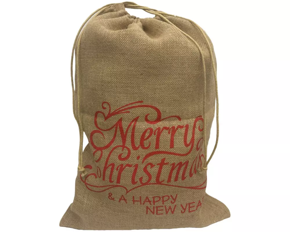 Dameco Jutesack Merry Christmas Schriftzug, 38 x 55 cm