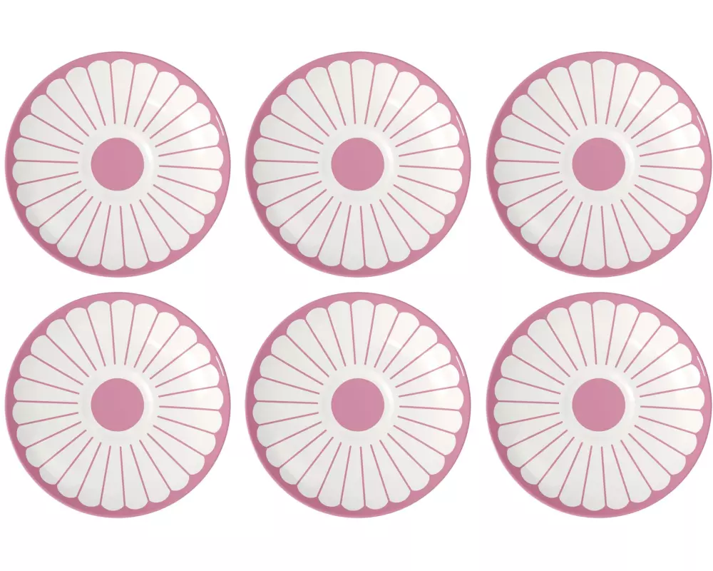 Villeroy & Boch Untertasse Fleur 6 Stück, Rosa