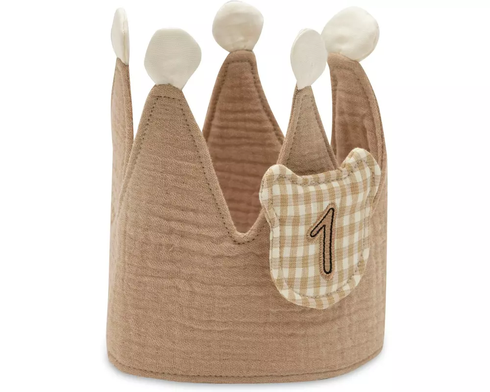 Jollein Geburtstagskrone mit Zahlen – Teddy Bear