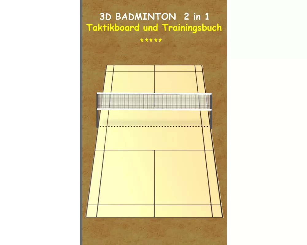 3D Badminton 2 in 1 Taktikboard und Trainingsbuch