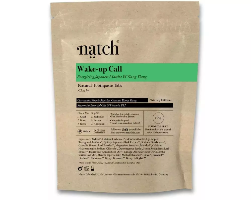 Natch Zahnpasta Wake-up Call Bag 62 Stück