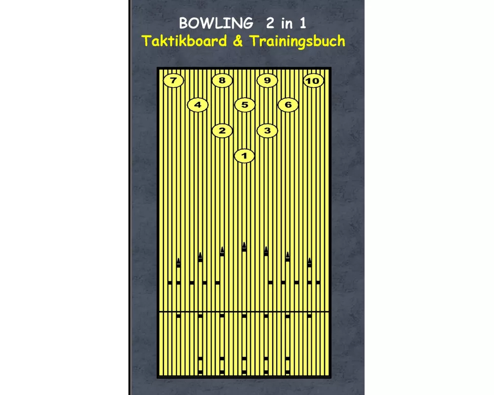 Bowling 2 in 1 Taktikboard und Trainingsbuch