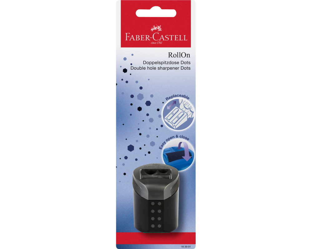 FABER-CASTELL Doppelspitzer 183991 RollOn Dots sortiert
