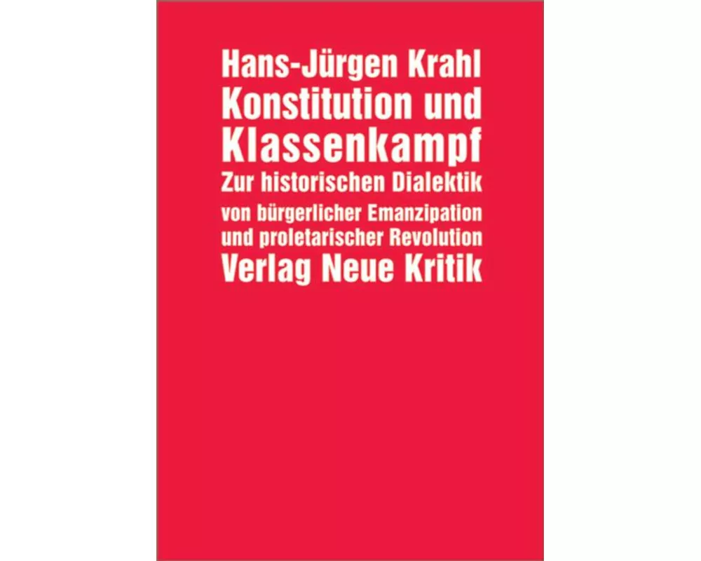 Konstitution und Klassenkampf