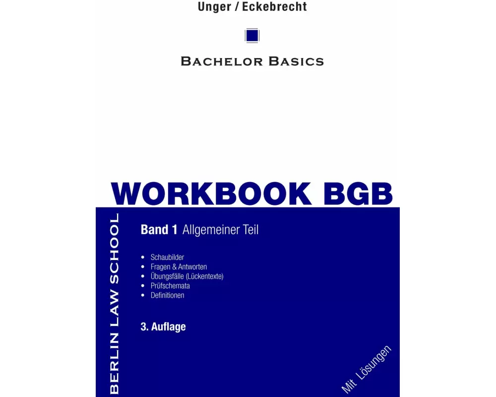 Workbook BGB Band I