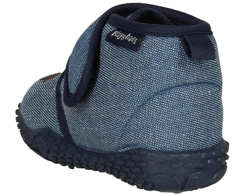 Playshoes Hausschuhe Igel Gr. 20/21, Jeansblau