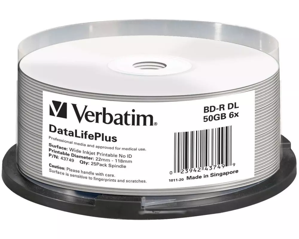 Verbatim BD-R 50 GB, Spindel (25 Stück)