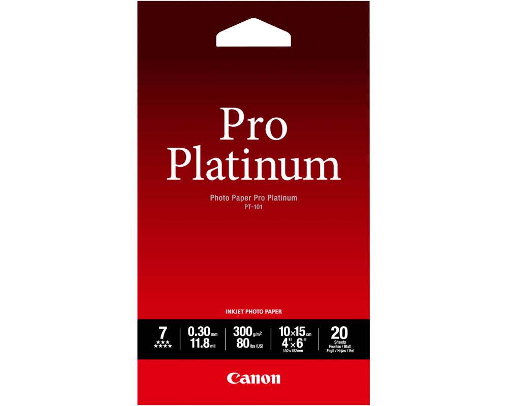 Canon PT-101 4x6 20SH Pro Platinum Photo