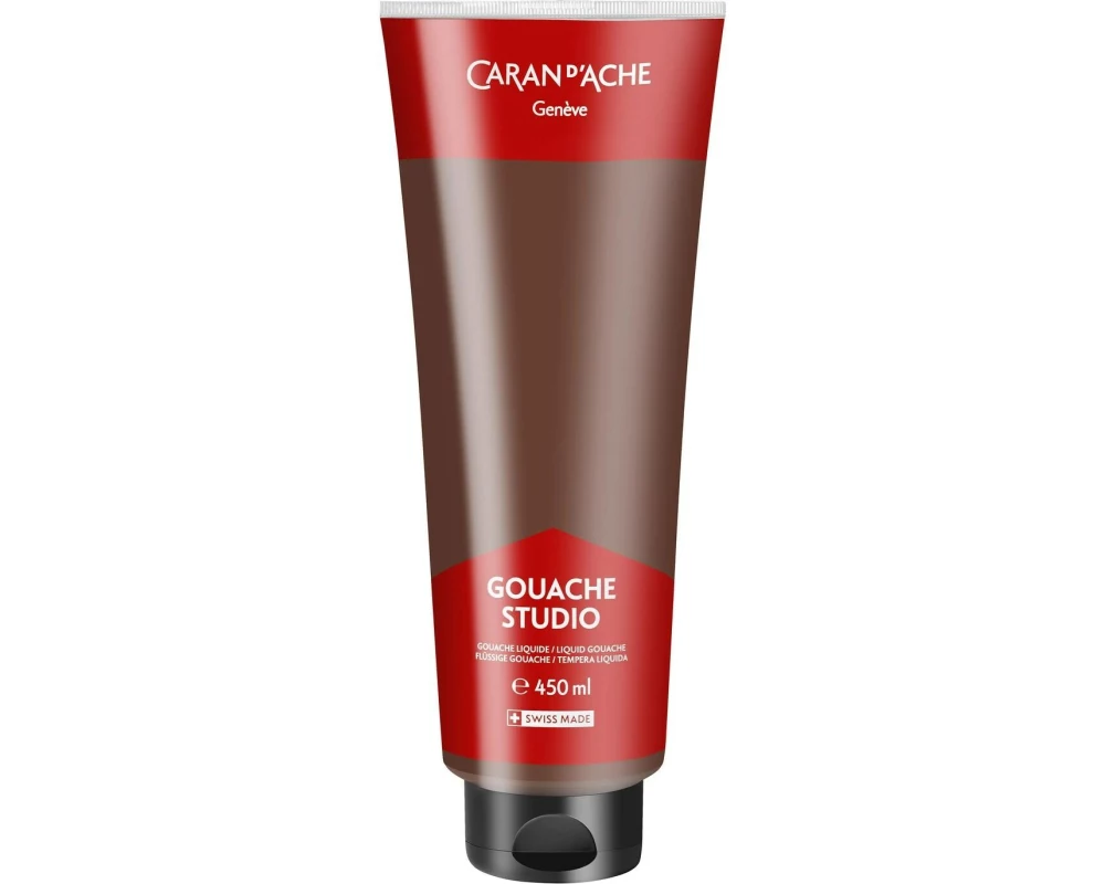 Caran d'Ache Wasserfarbe Gouache Studio 450 ml, Braun