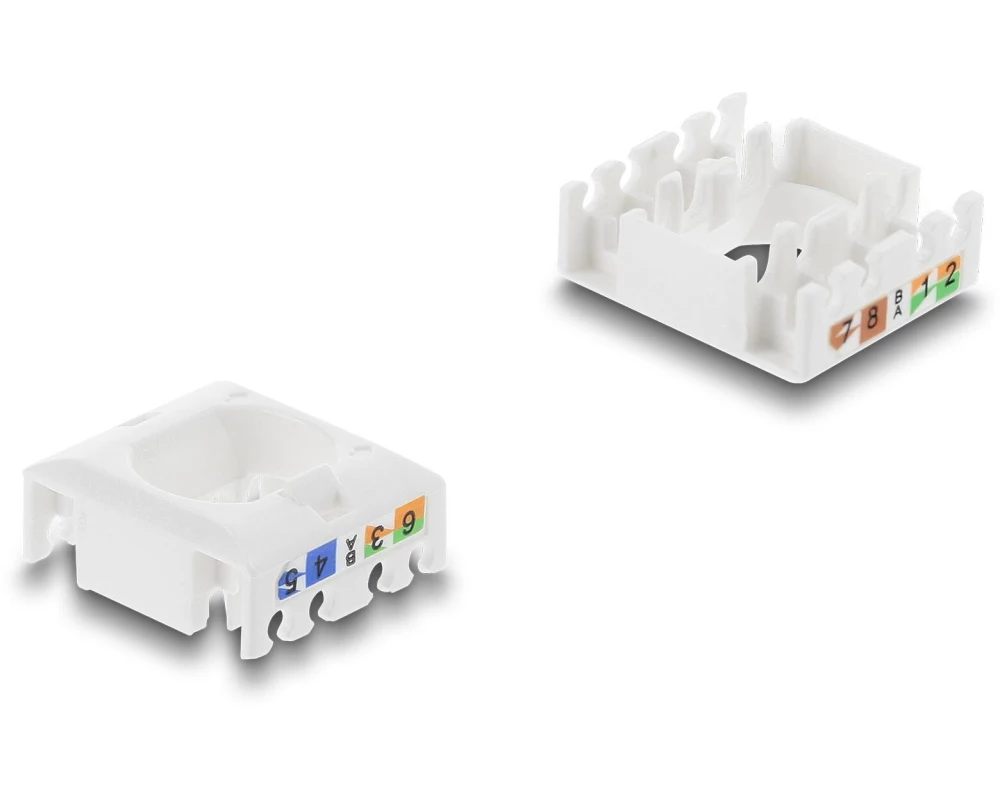 Delock Keystone-Modul RJ45 Buchse zu LSA Cat.6 UTP werkzeugfrei