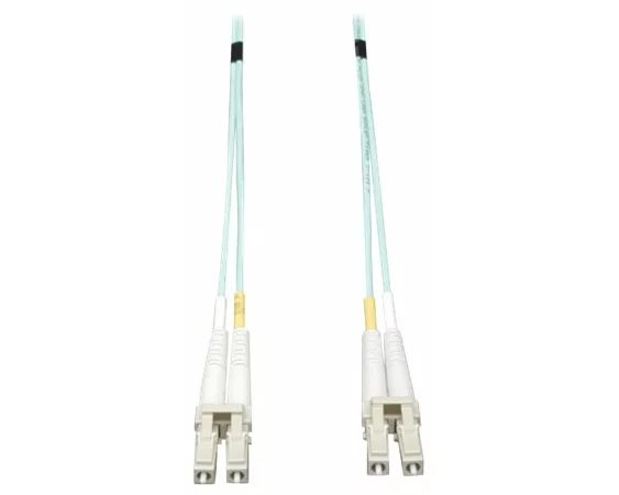 EATON TRIPPLITE 10Gb, Duplex, Multimode, 50/125, OM3, LSZH, Fiber Patch Cable, LC/LC - Aqua, 20m 65-ft