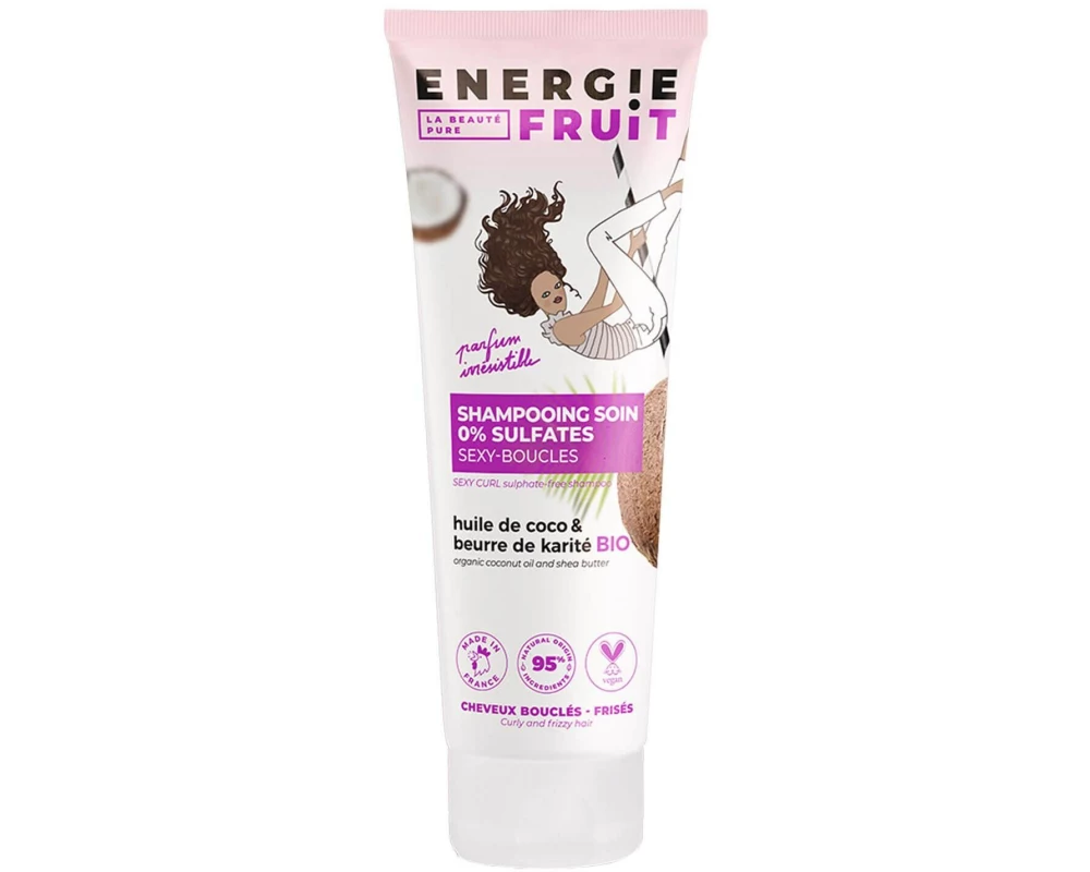 ENERGIE FRUIT Shampoo de coco sem enxofre e manteiga de karité 250 ml