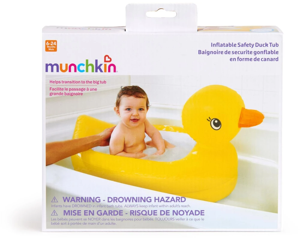 Munchkin Baby-Badewanne Duck Gelb