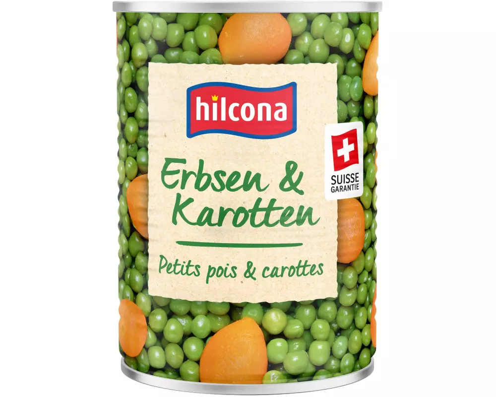 Hilcona Dose Erbsen und Karotten 425 g