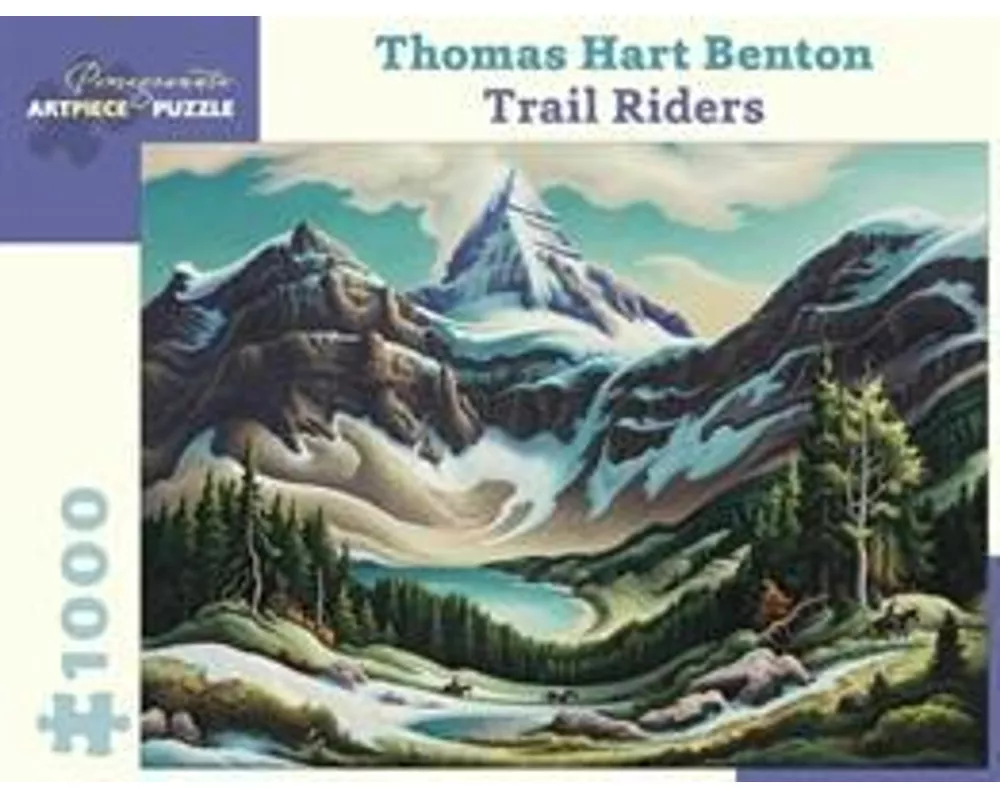Thomas Hart Benton Trail Riders 1000-Piece Jigsaw Puzzle
