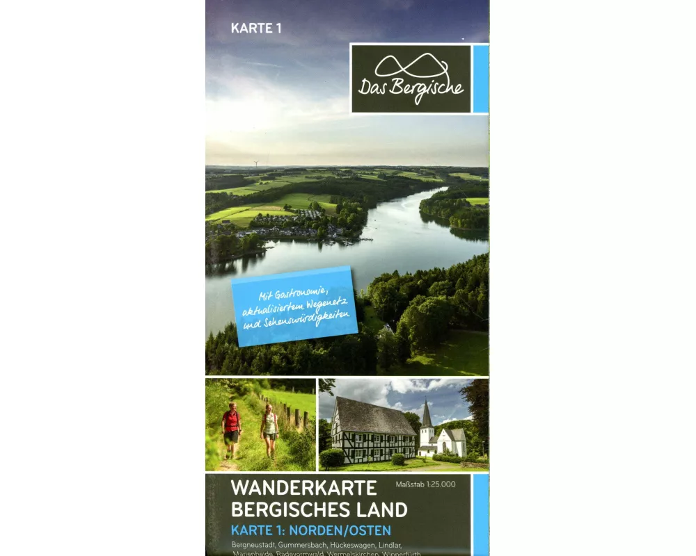 Wanderkarte Bergisches Land 1:25.000