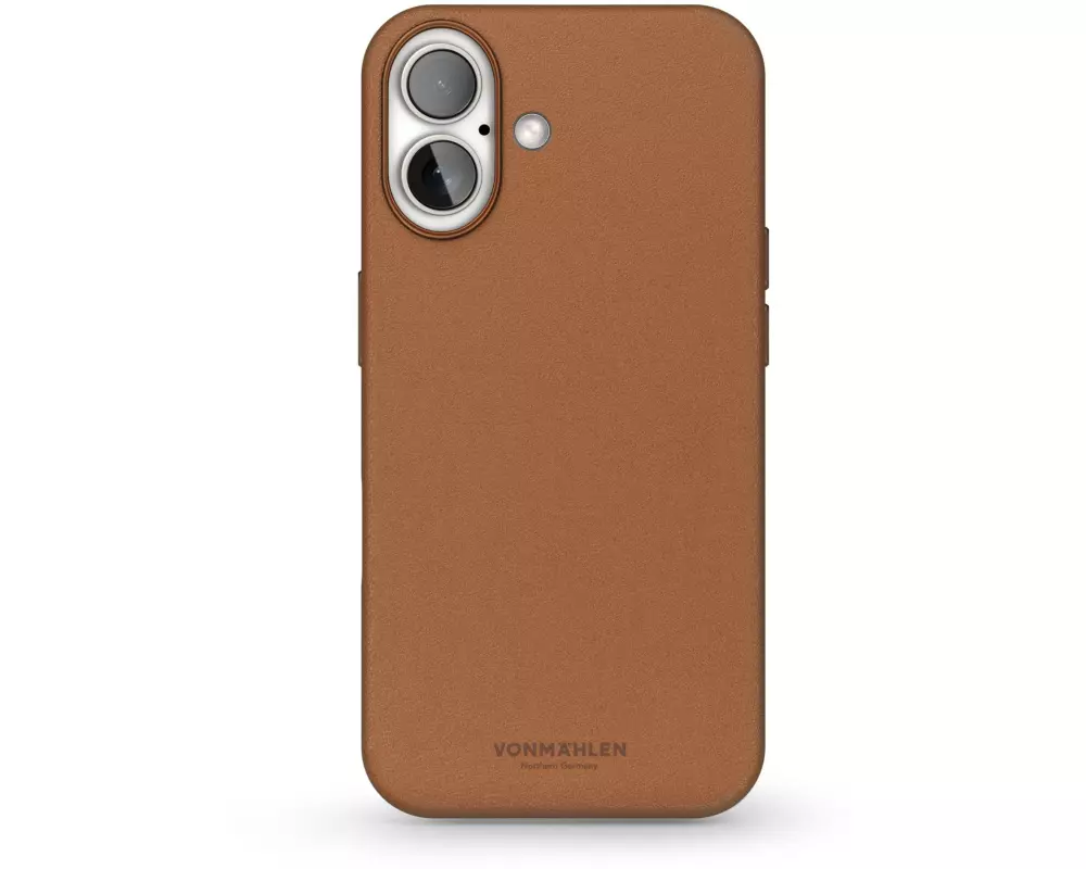 Vonmählen Back Cover Like Leather iPhone 16 Plus Braun