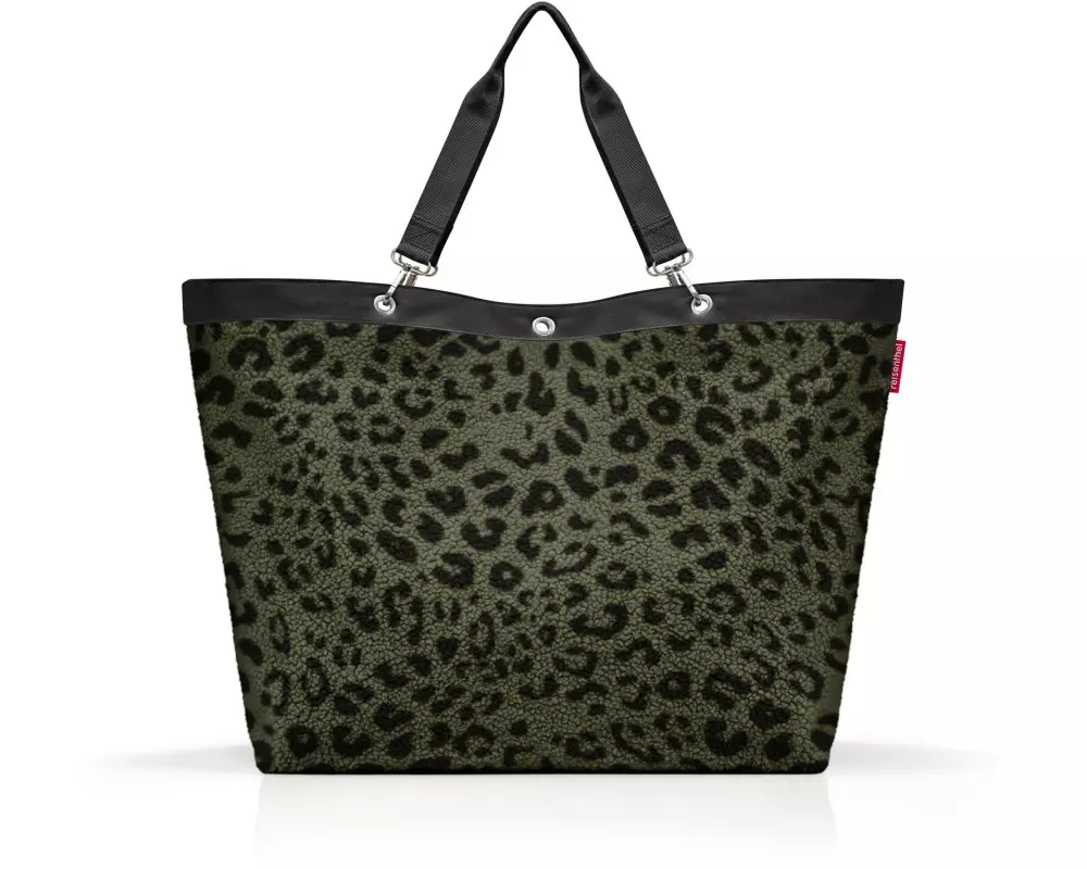 Reisenthel Einkaufstasche Shopper XL 35 l, Schwarz/Dunkelgrün
