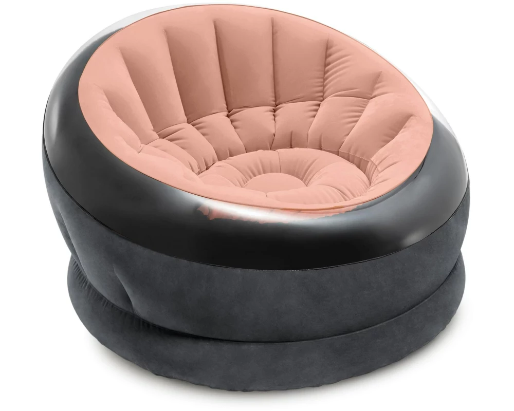 Intex Aufblasbarer Sessel Empire 112 x 109 cm, Rosa, Schwarz