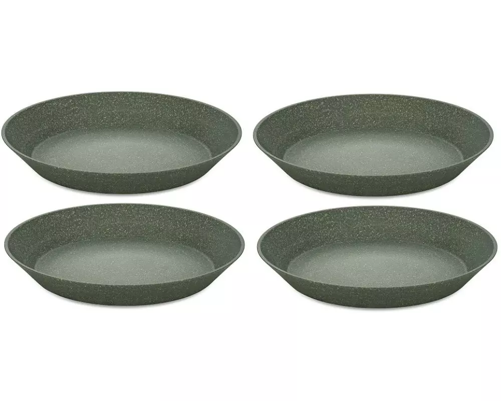 Koziol Suppen- & Pastateller Connect 24 cm, 4 Stück, Grau