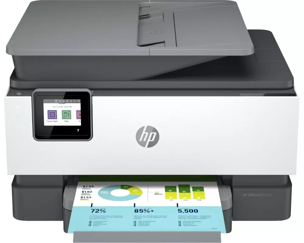 HP Multifunktionsdrucker OfficeJet Pro 9012e Grau/Weiss