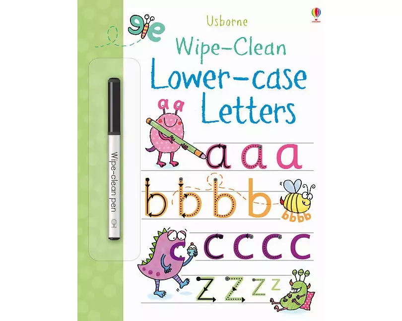 Wipe-Clean Lower-Case Letters
