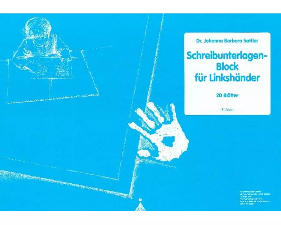 Schreibunterlagenblock für Linkshänder